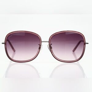 TOD'S Women's Pink 'TO47' Rectangular Sunglasses 139651